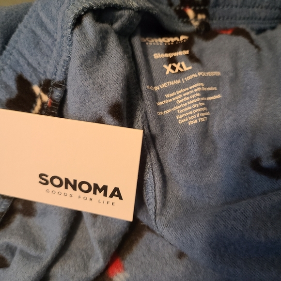 Fleece Dogs with scarves pajama pants - Picture 2 of 3